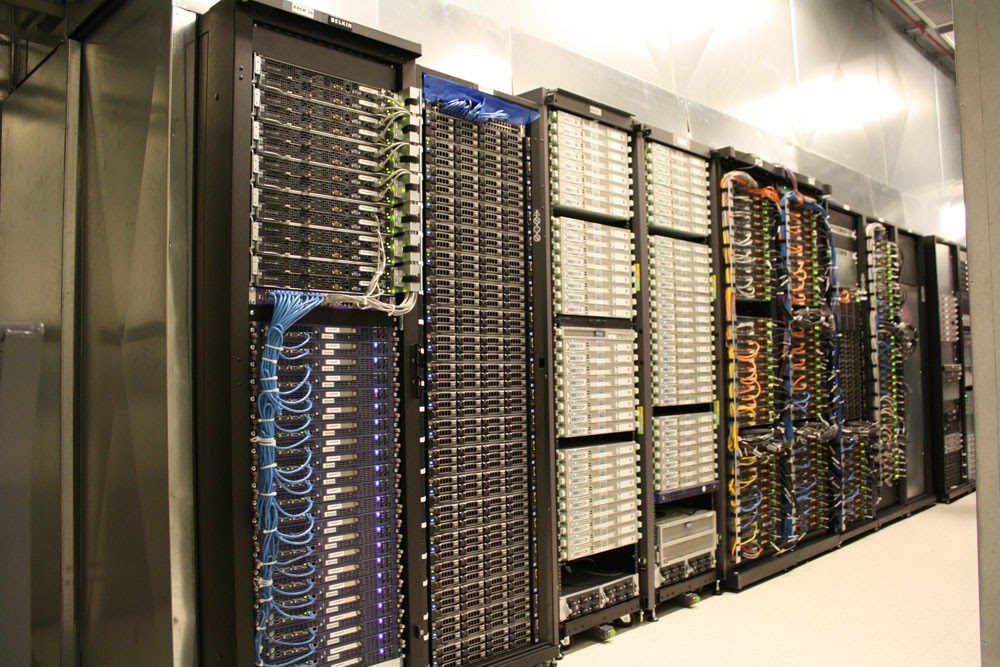 Computer cluster racks
