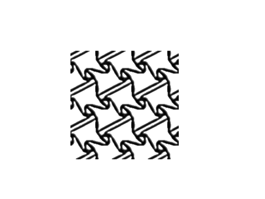 Case (c): Loading at an Angle: animation of the deforming microstructure